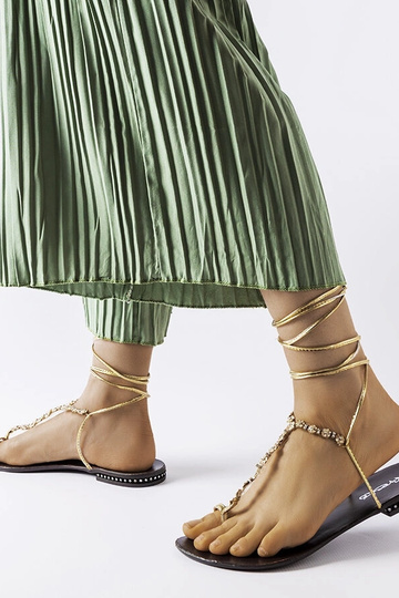 Troghi zlaté sandále so... 2