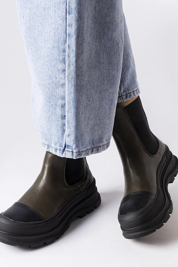 Zelené členkové topánky na... 2