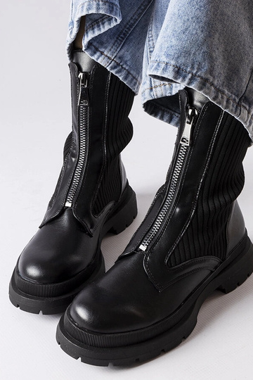 Čierne ponožkové čižmy... 2