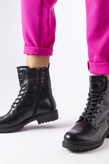 Čierne zateplené čižmy Ailen