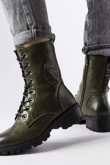 Zelené zimné trekkingové...