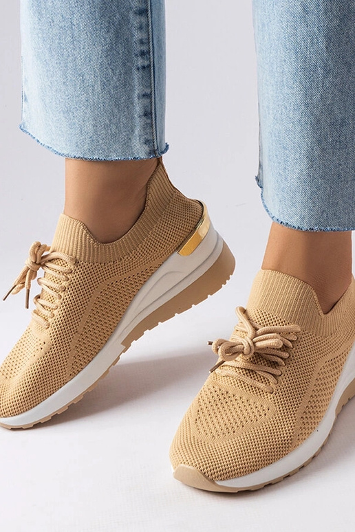 Béžové tenisky na kline značky Alberica