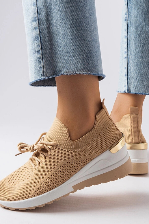 Béžové tenisky na kline značky Alberica