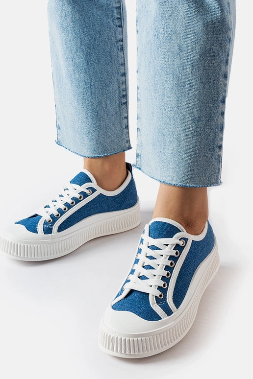 Modré topánky na platforme, „Alfianello"