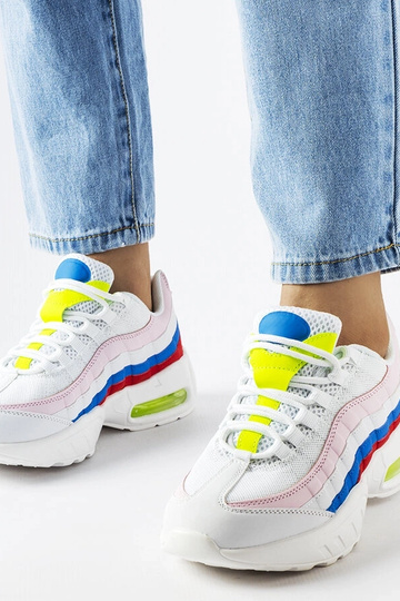 Biele tenisky s farebnými...