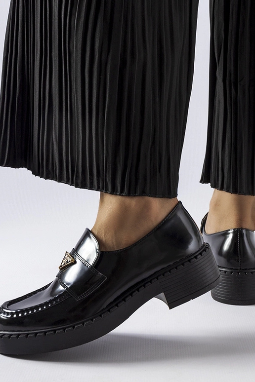 Čierne dámske mokasíny Milne