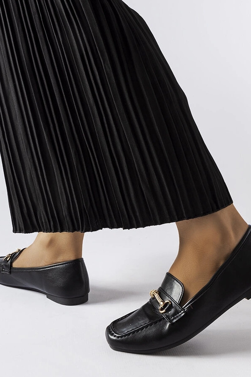 Čierne efektné mokasíny Docherty