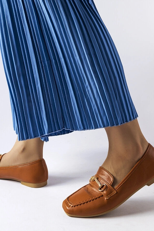 Hnedé efektné mokasíny Docherty