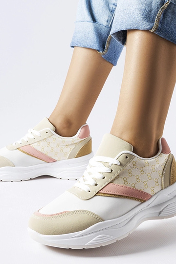 Béžovo-biele tenisky so... 2