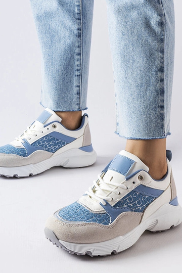 Modro-biele topánky so...