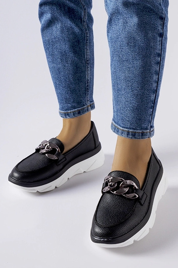 Čierne mokasíny s reťazou,... 2