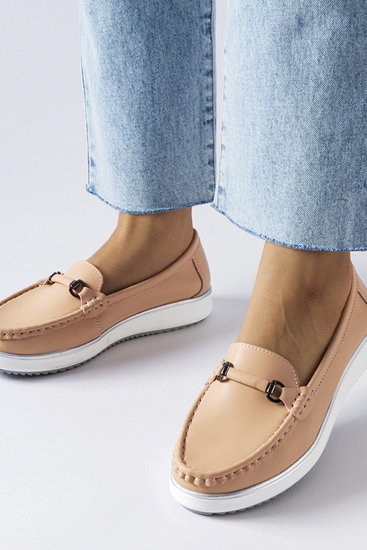 Mokasíny z kože Vinceza Pink