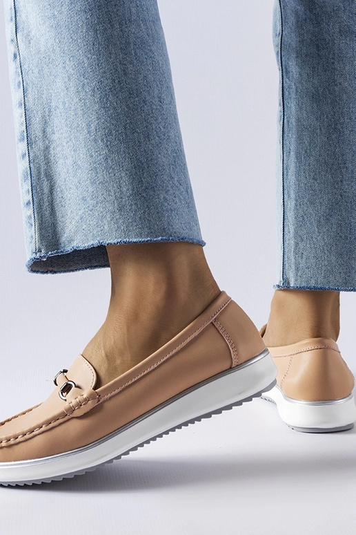 Mokasíny z kože Vinceza Pink