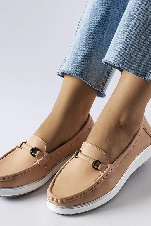 Mokasíny z kože Vinceza Pink