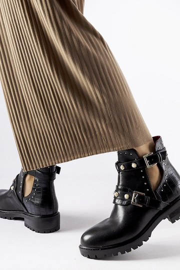 Čierne členkové čižmy s... 2