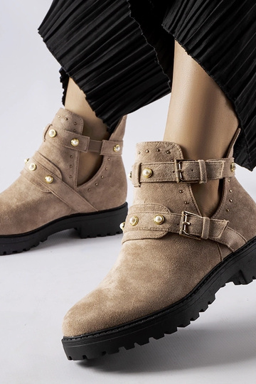 Béžové ozdobné členkové... 2