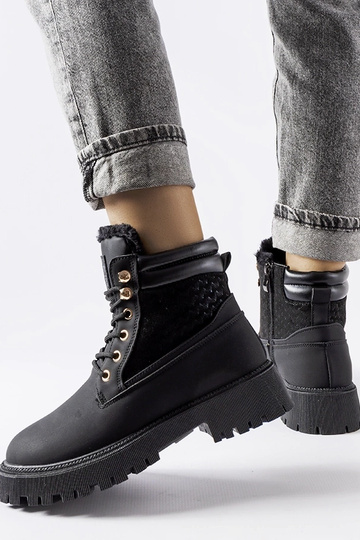 Čierne zateplené čižmy Foca 2