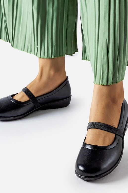 Oakland čierne elastické balerínky