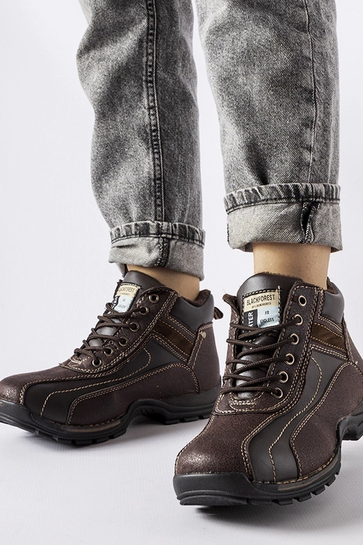 Hnedé chlapčenské zateplené...