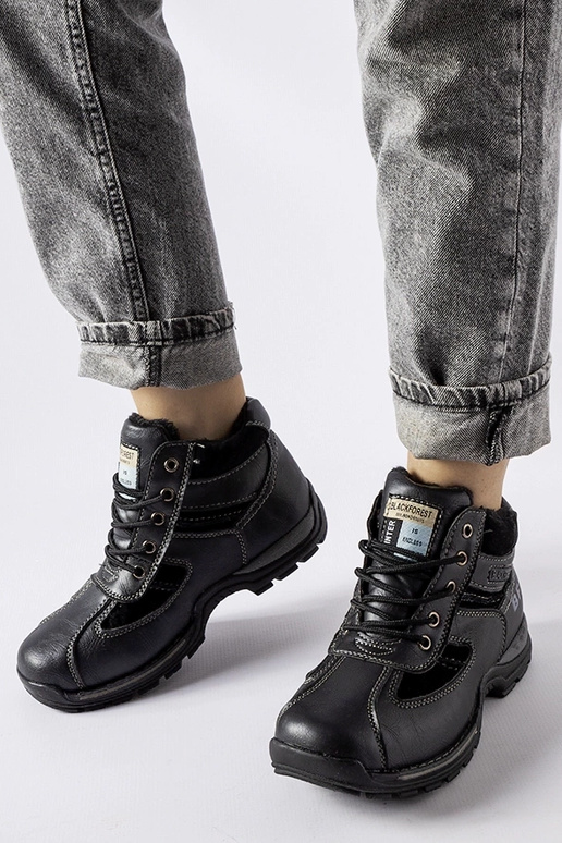 Čierne zimné pracovné topánky, „Falla"