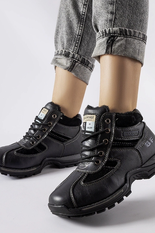 Čierne zimné pracovné topánky, „Falla"