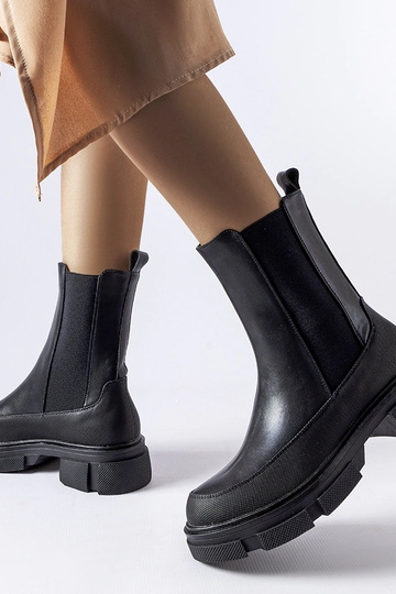 Čierne členkové čižmy s... 2