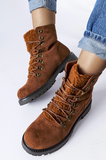 Hnedé umelohmotné semišové... 2