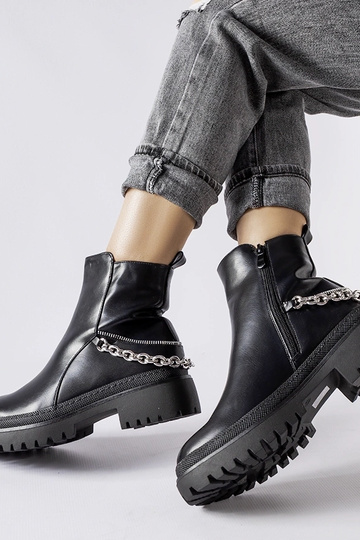 Čierne členkové čižmy s... 2