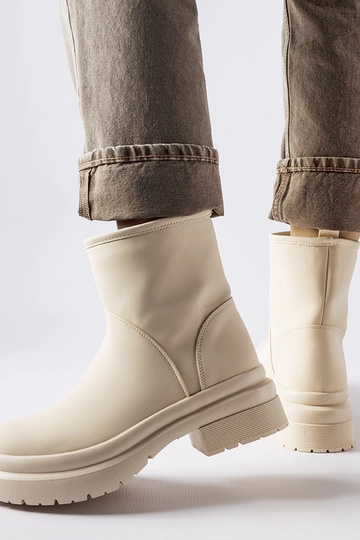 Béžové gumené čižmy Clotilde
