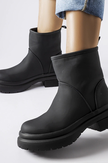 Čierne gumené čižmy Clotilde 2