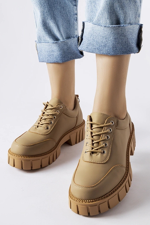 Hnedé topánky Severino s matnou...