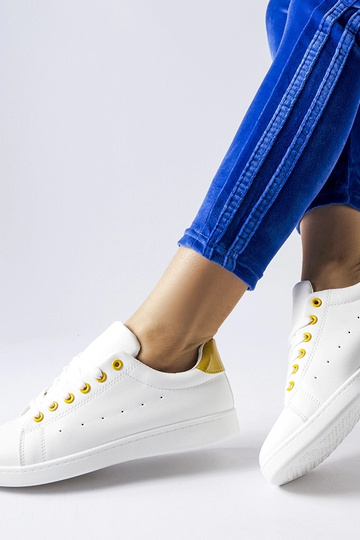 Biele tenisky so žltými... 2