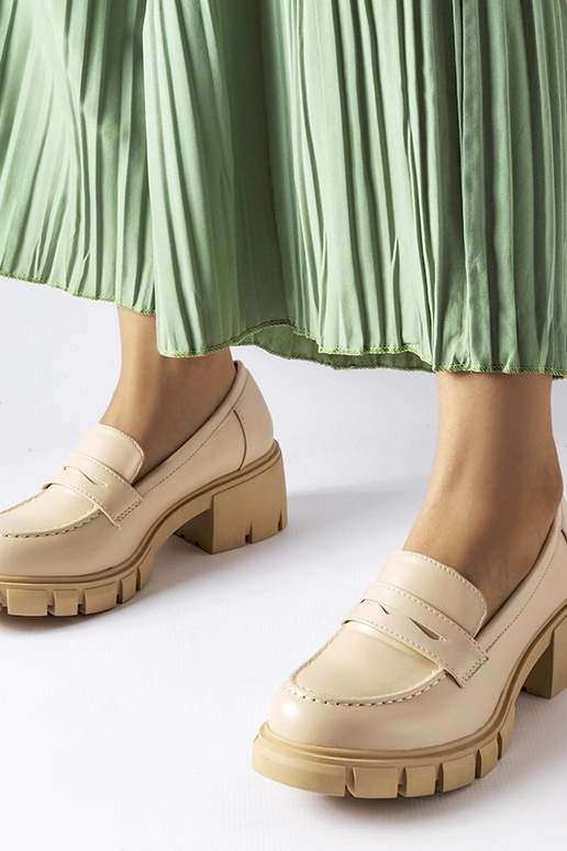 Pieskové klasické mokasíny na...