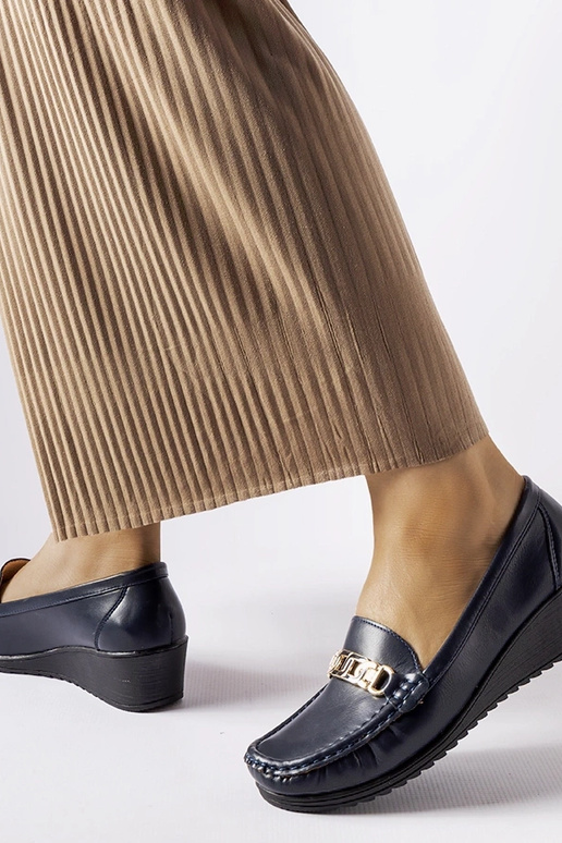 Námornícke modré mokasíny Lerino s...