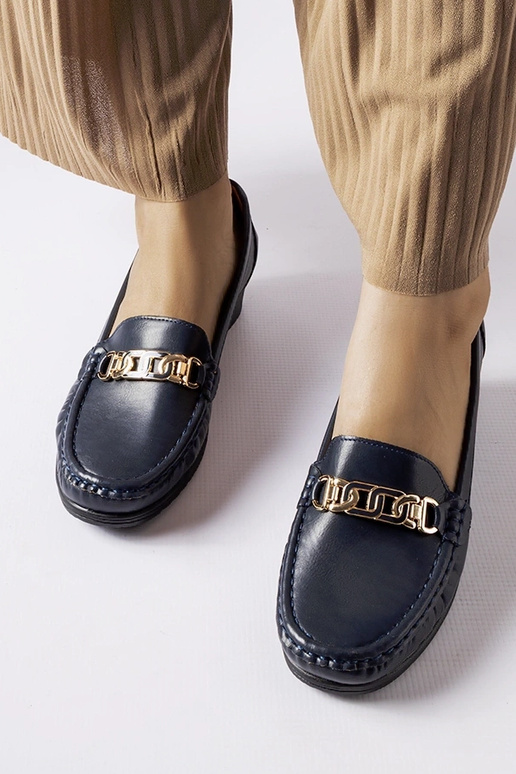 Námornícke modré mokasíny Lerino s...