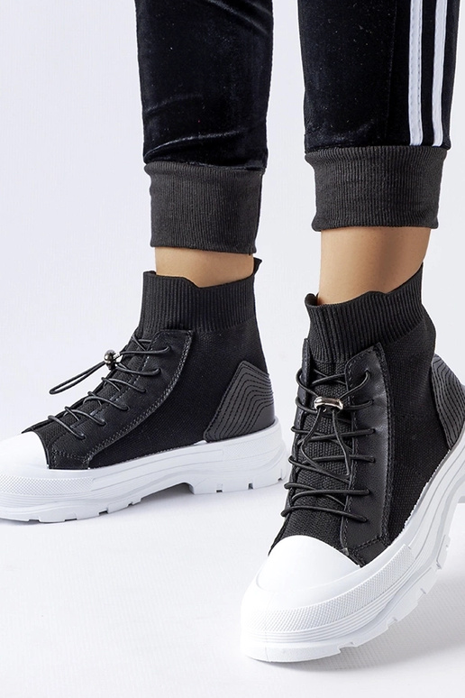 Fredo vysoké ponožky čierne tenisky