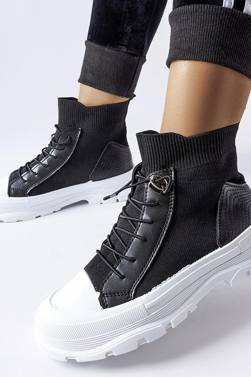 Fredo vysoké ponožky čierne tenisky