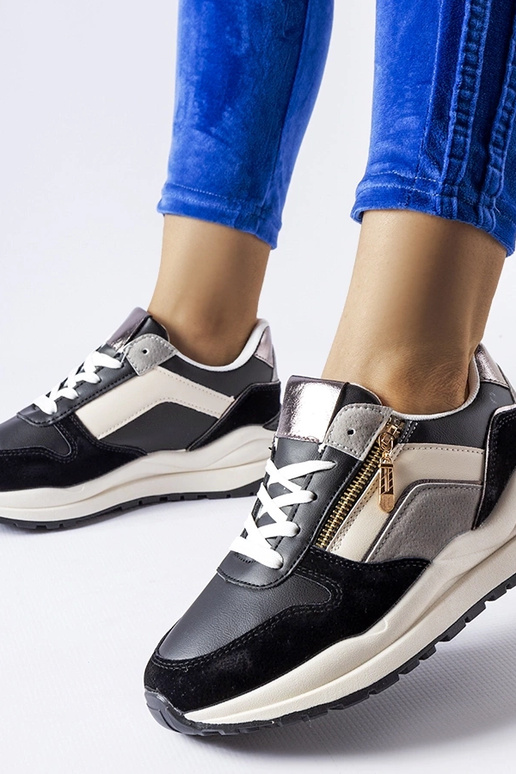 Čiernobiele tenisky Cecchi