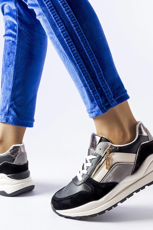 Čiernobiele tenisky Cecchi