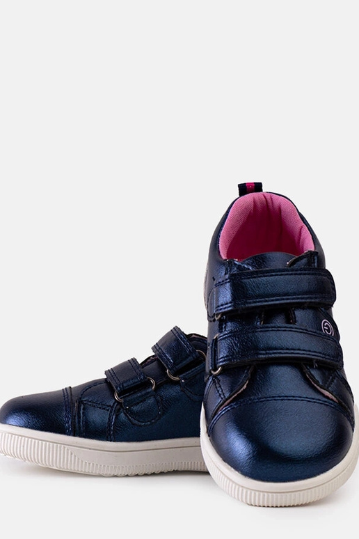 Modré detské tenisky na suchý zips Dahl