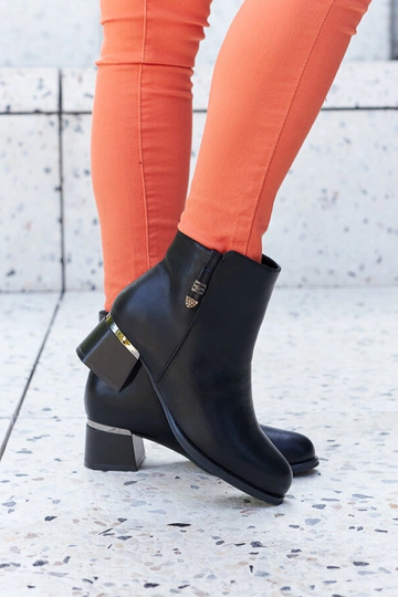 Čierne členkové čižmy z... 2