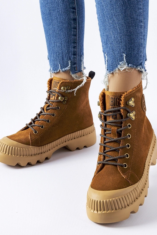 Hnedá kožená taška BIG STAR KK274520