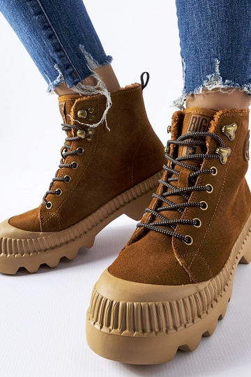 Hnedá kožená taška BIG STAR... 2