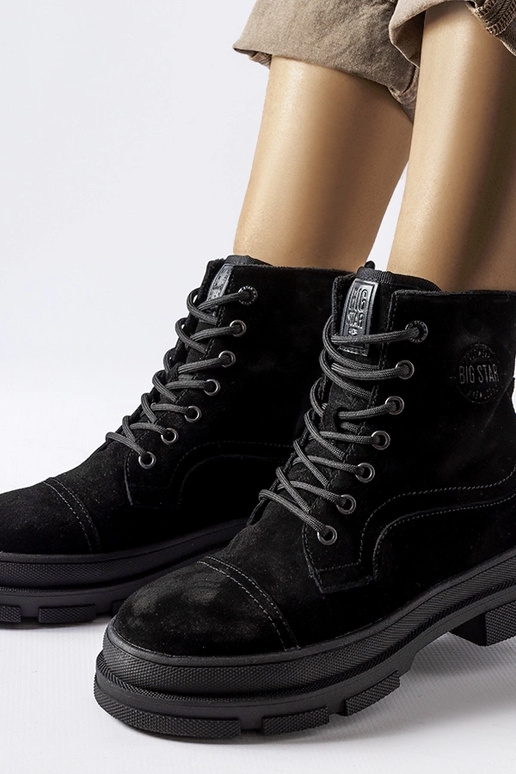 Čierna kožená taška BIG STAR KK274524