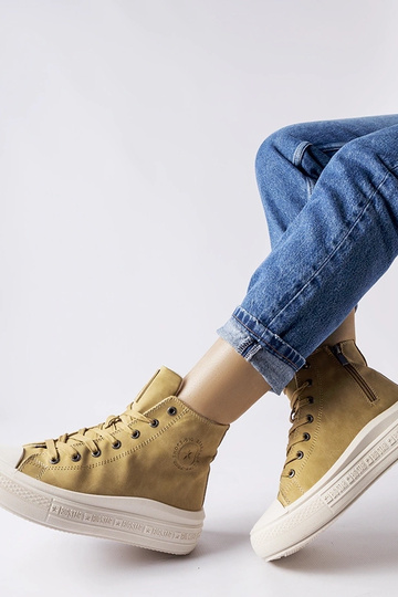 Tmavo béžové teplé tenisky... 2