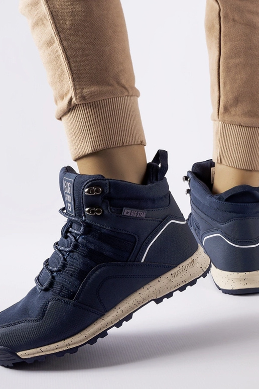 Modré čižmy Big Star KK274611 NAVY