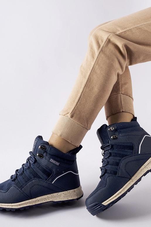 Modré čižmy Big Star KK274611 NAVY