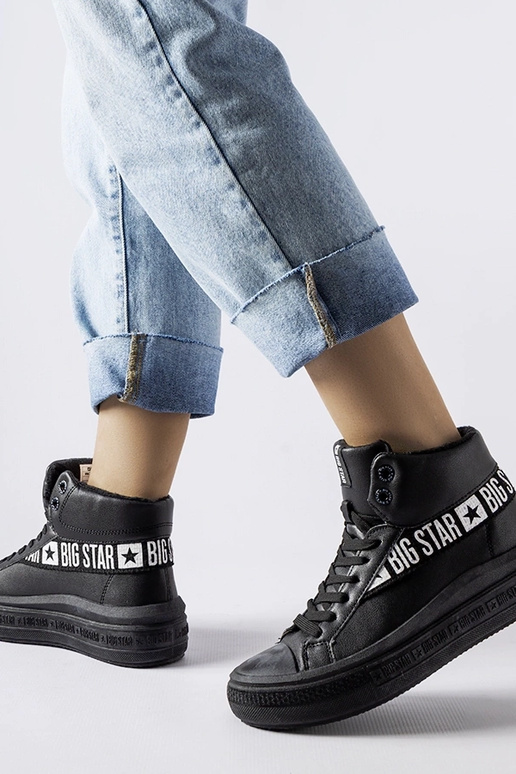 Čierne zateplené tenisky Big Star...