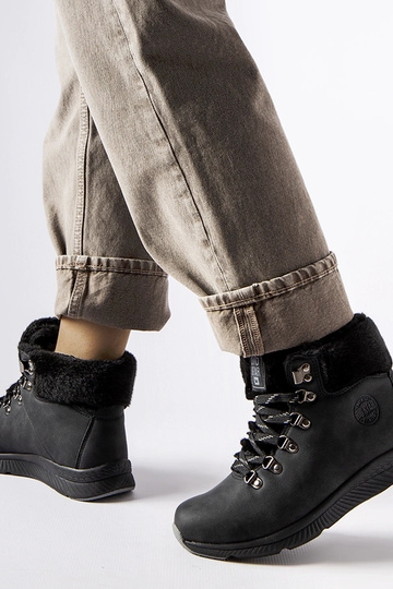 Čierne zateplené čižmy Big... 2