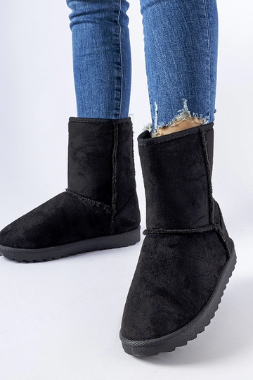 Čierne členkové topánky na...